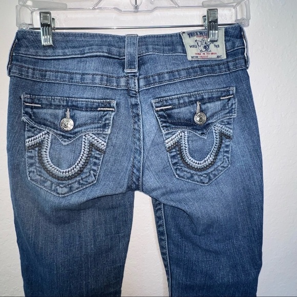 True Religion Jeans Women Size 26 Skinny Altered See Measurements 25" Inseam C - Picture 1 of 12